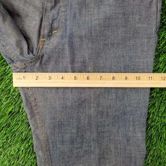 VTG 70s Levis Orange Tab Flares 30x26 Talon Zip Hippie Bell Bottoms Cropped - Picture 13 of 16